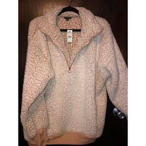 Express half zip sherpa